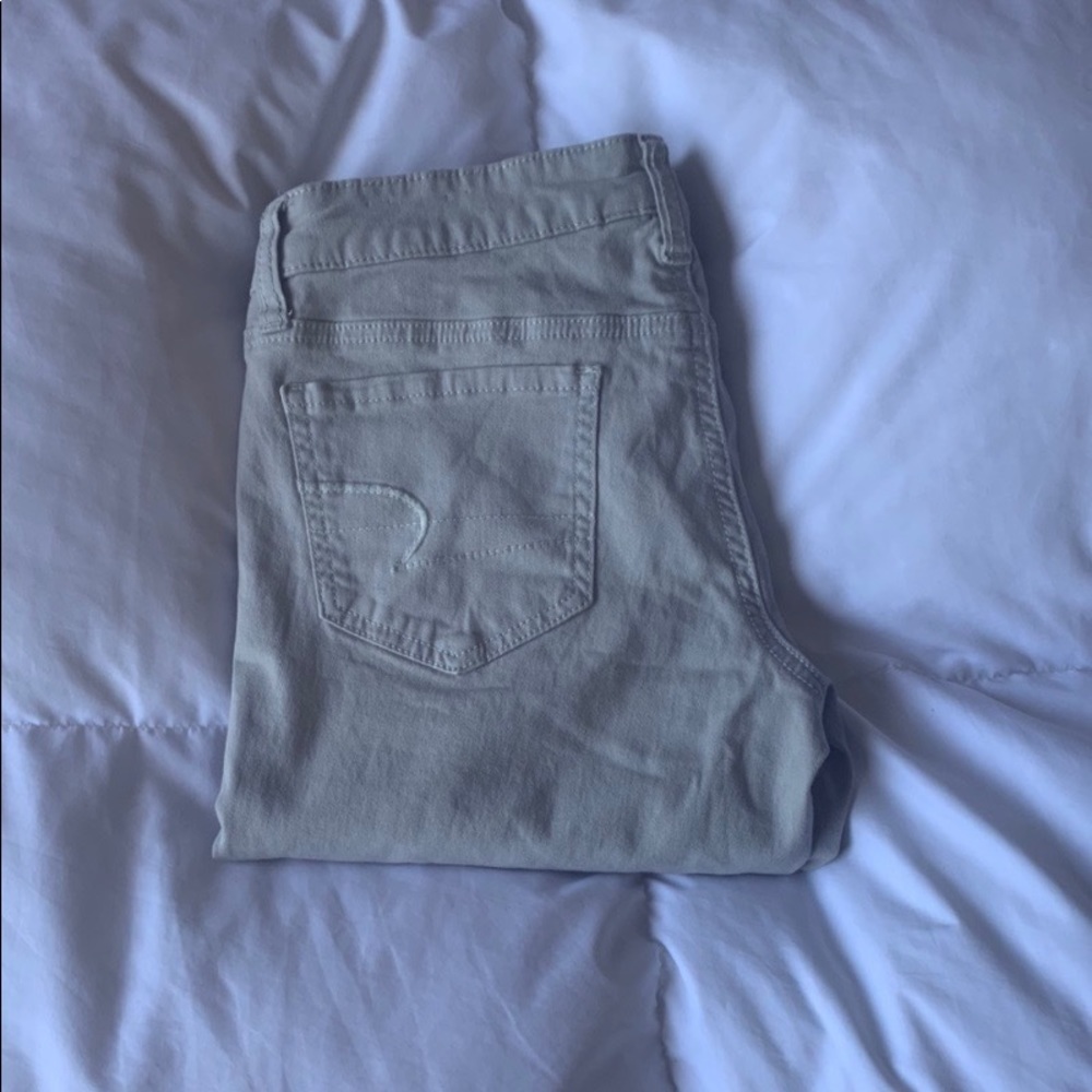 American Eagle Grey Low Rise Jeans